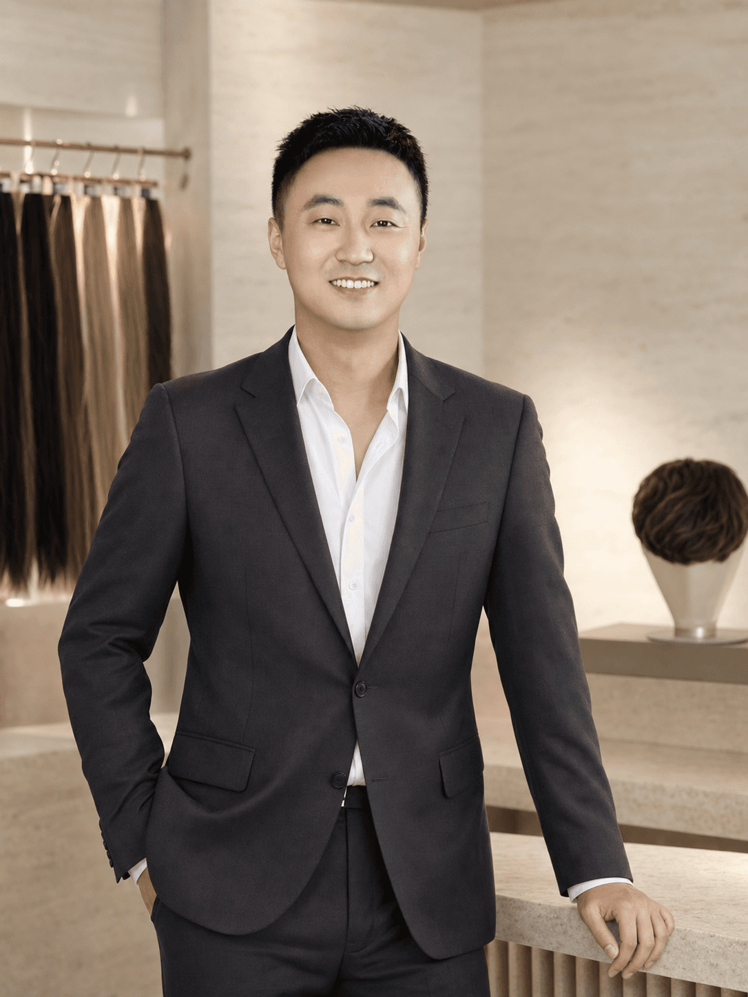 Portrait of Grant Gao, the contact person for Winning Hair Extensions